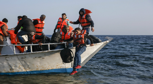 Refugee boat