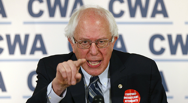 Angry Bernie Sanders