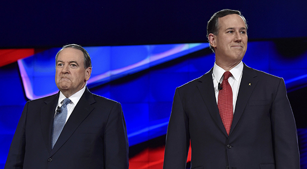 Mike Huckabee and Rick Santorum