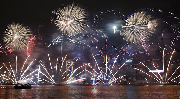 New Year's Eve in Hong Kong