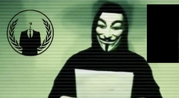 Hacker group Anonymous went on an anti-Trump rant, and then the Trump Tower website went down.