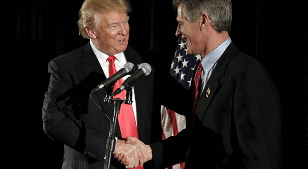 Donald Trump and Scott Brown