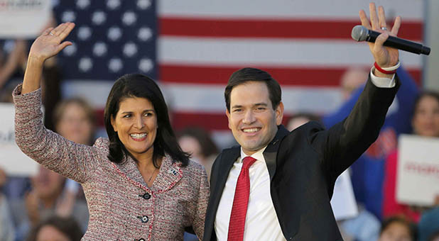 Marco Rubio and Nikki Haley