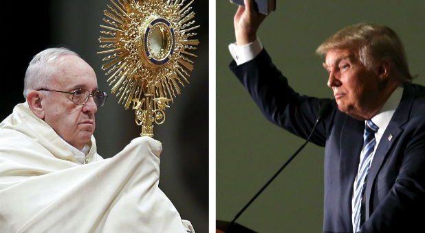 Pope Francis's remarks on Thursday that U.S. Republican presidential candidate Donald Trump is