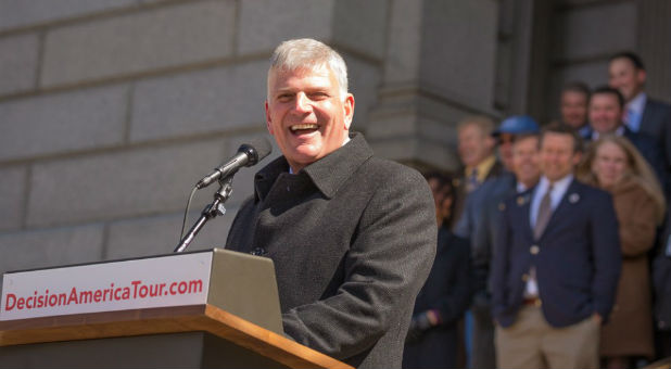 Franklin Graham at the Denver stop on his Decision America tour.