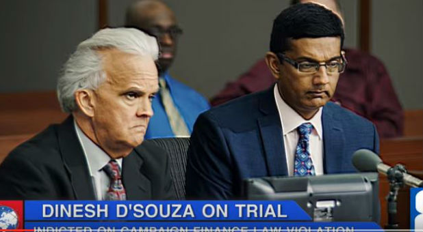 Director Dinesh D'Souza during his trial.