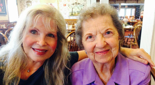 Joanne Derstine with her mother, Beulah, who passed away recently.