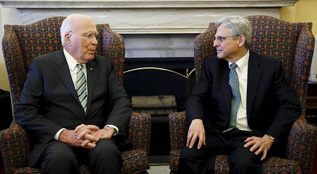 U.S. Sen. Pat Leahy and Judge Merrick Garland