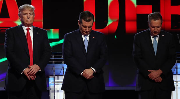 GOP Candidates Praying