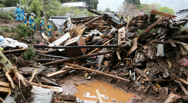 Damage from the Japanese earthquake