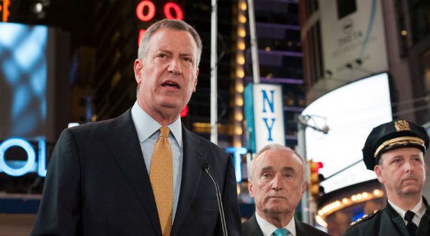 New York Mayor Bill de Blasio