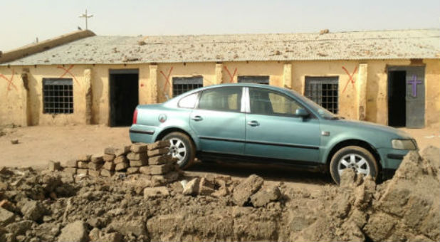 The Sudanese Church of Christ, Bahri, North Khartoum, in 2014, before it was demolished by the government to make room for low-cost housing. The church had been home to a congregation of 600 members.