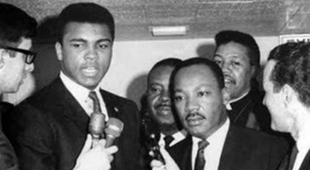 Muhammad Ali and Martin Luther King Jr.