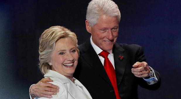 Hillary and Bill Clinton