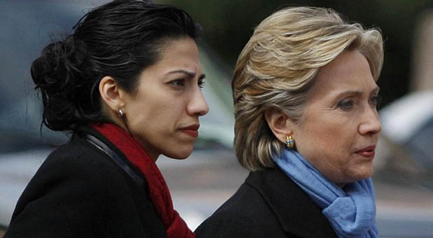 Huma Abedin and Hillary Clinton