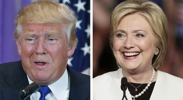 Donald Trump and Hillary Clinton