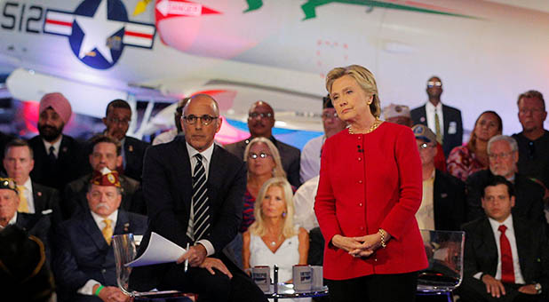 Clinton Defensive During ‘Commander in Chief Forum’