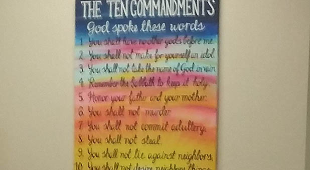 Ten Commandments Painting