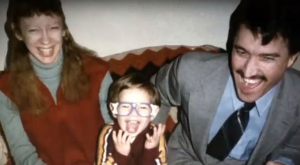 Diane Staudte, left, with son Shaun and husband Mark, in an old family photo.