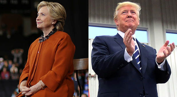 Hillary Clinton and Donald Trump