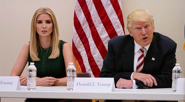 Ivanka and Donald Trump