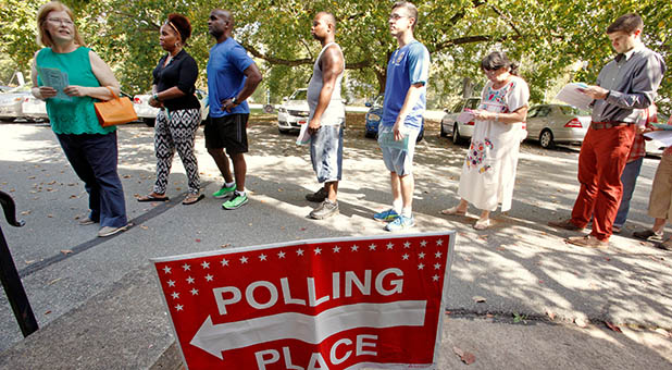 Line at Polling Place