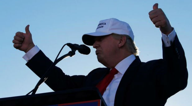 Republican U.S. presidential nominee Trump holds a campaign rally in Naples, Florida