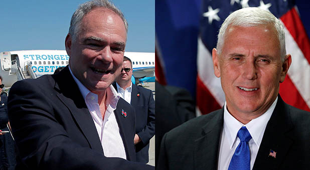 Tim Kaine and Mike Pence