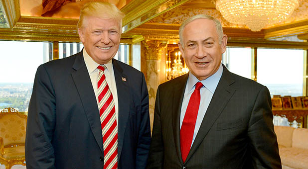 Donald Trump and Benjamin Netanyahu