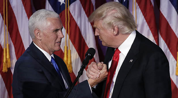 Mike Pence and Donald Trump