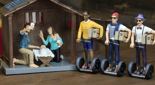 This nativity is causing quite a stir.