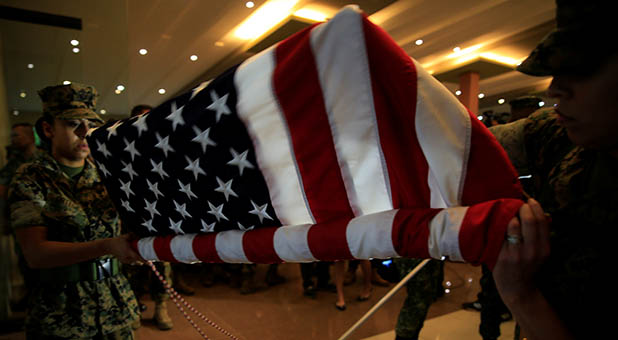 US Flag Unfurled