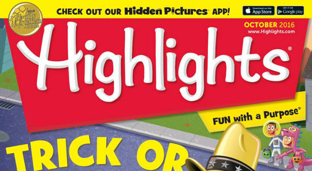 A recent 'Highlights' magazine cover.