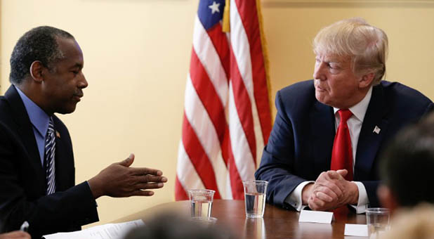 Dr. Ben Carson and President-elect Donald Trump