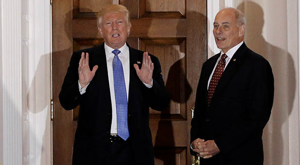 President-elect Donald Trump and Gen. John Kelly