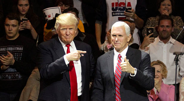 President-elect Donald Trump and Vice President-elect Mike Pence