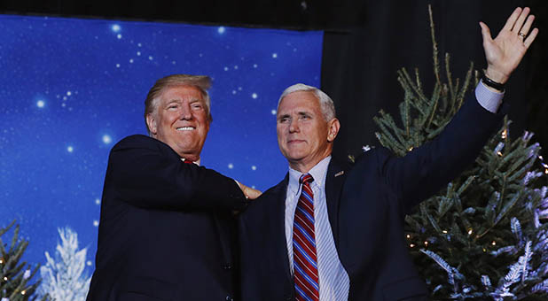 President-elect Donald Trump and Vice President-elect Mike Pence