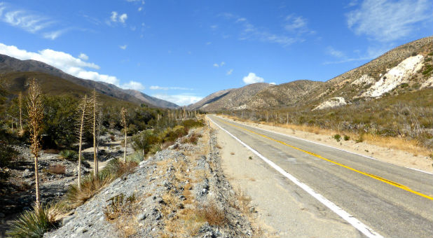 An area above the San Andreas Fault