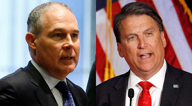 Oklahoma Attorney General Scott Pruitt and North Carolina Gov. Pat McCrory