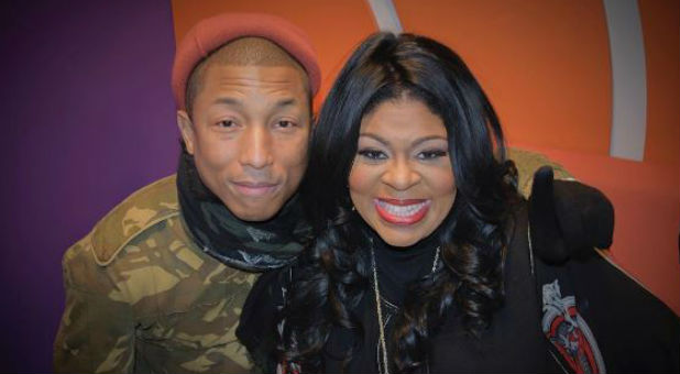 Pharrell Williams with Kim Burrell