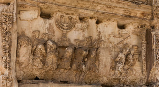 The Arch of Titus in Rome, Italy