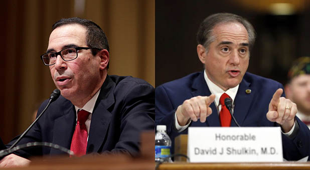 Treasury Secretary Steve Mnuchin and VA Secretary Dr. David Shulkin