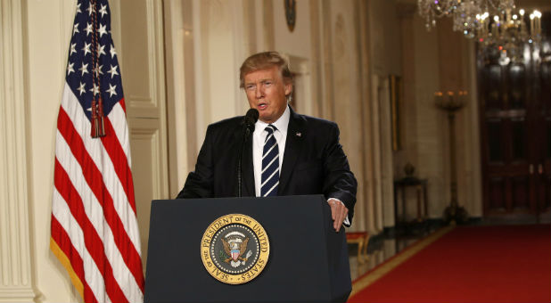 U.S. President Donald Trump announces his nomination of Neil Gorsuch to be an associate justice of the U.S. Supreme Court at the White House in Washington, D.C., Jan. 31, 2017