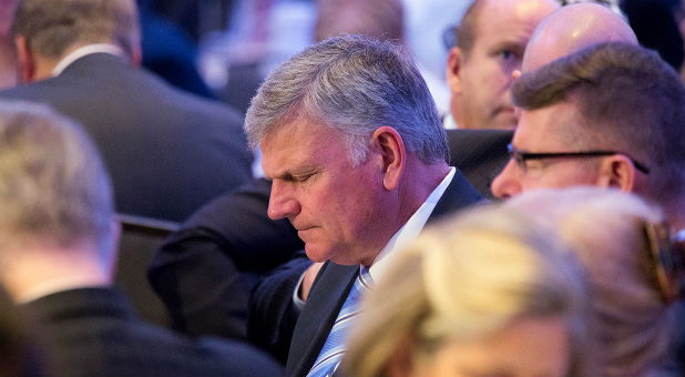 Franklin Graham attends the National Prayer Breakfast.