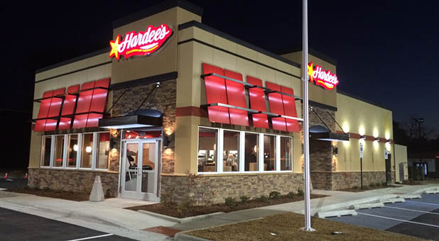 Hardee's Restaurant at Night