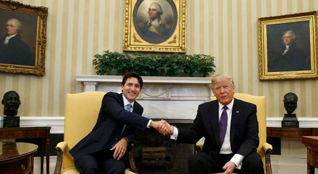 President Donald Trump and Canadian Prime Minister Justin Trudeau