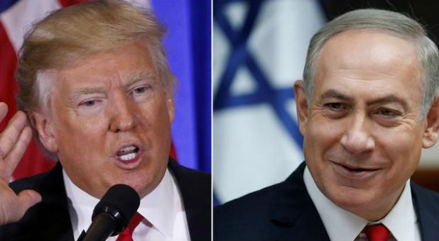 U.S. President Donald Trump and Israeli Prime Minister Benjamin Netanyahu