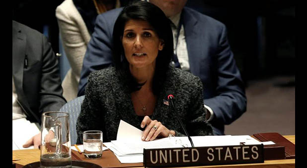 U.S. Ambassador to the United Nations Nikki Haley