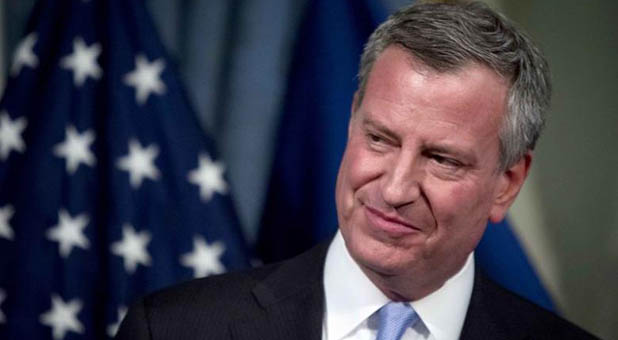 New York Mayor Bill de Blasio