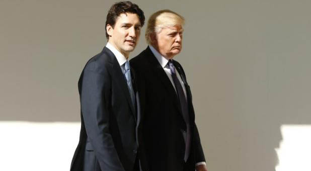 President Donald Trump and Canadian Prime Minister Justin Trudeau